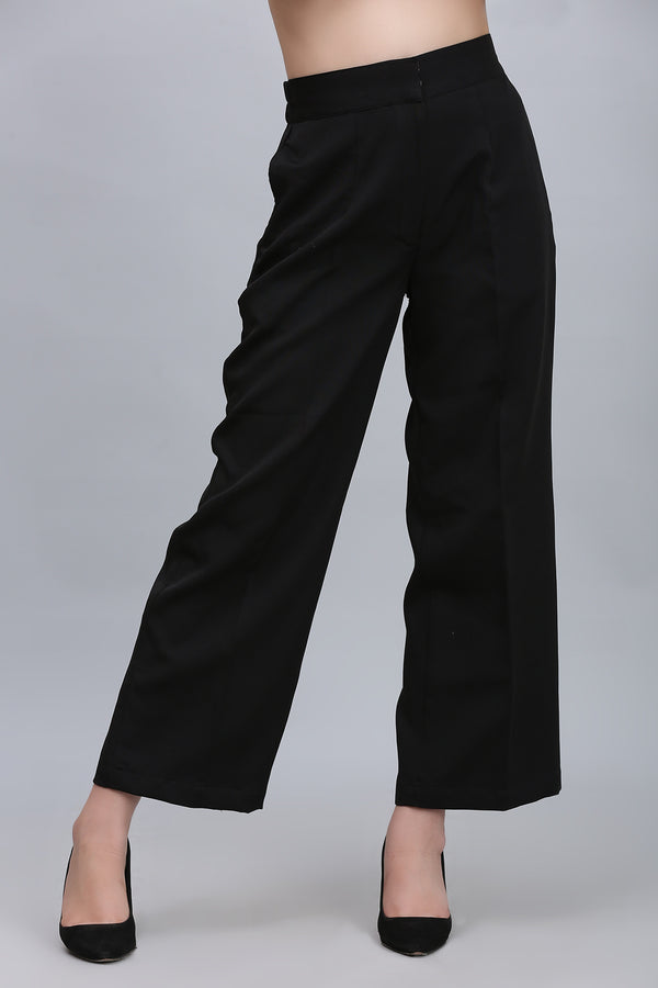 All-Day Comfort Black Trousers