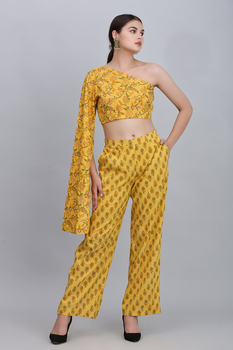 Marigold Off-Shoulder Co-ord Set