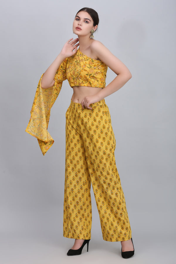 Marigold Off-Shoulder Co-ord Set