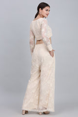 Enchanting Ivory Embroidered Dream Co-ord Set