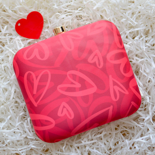 Red Valentine Clutch