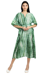 Sage Green Shibori Kaftaan