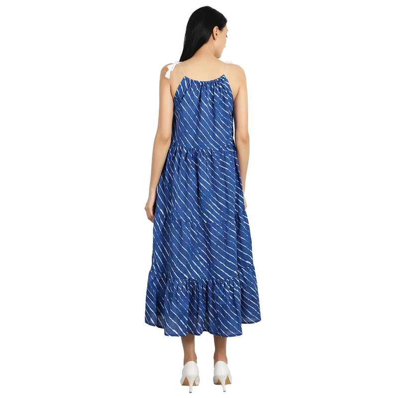 Alissa Blue Leheriya Dress