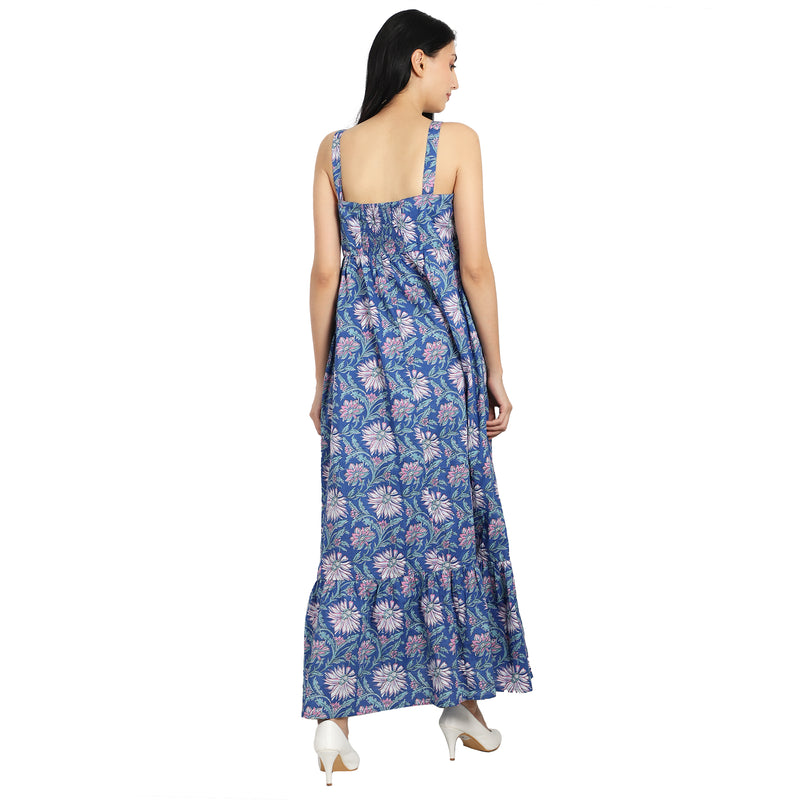 Bela Royal Blue Midi Dress