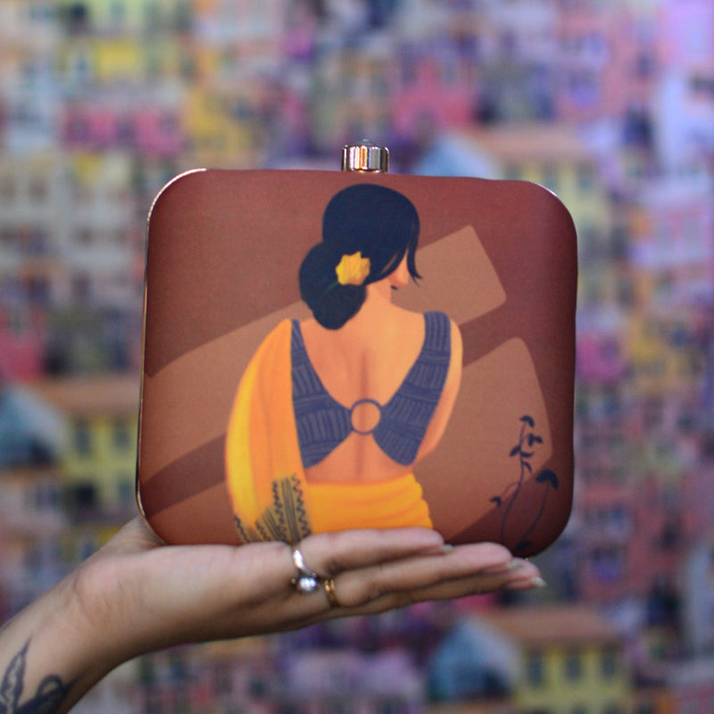 Indian Women Printed Clutch