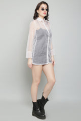 Ace Transparent Shirt Dress