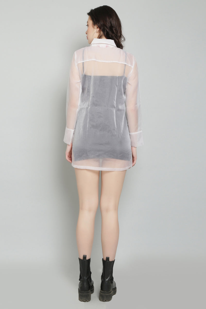 Ace Transparent Shirt Dress